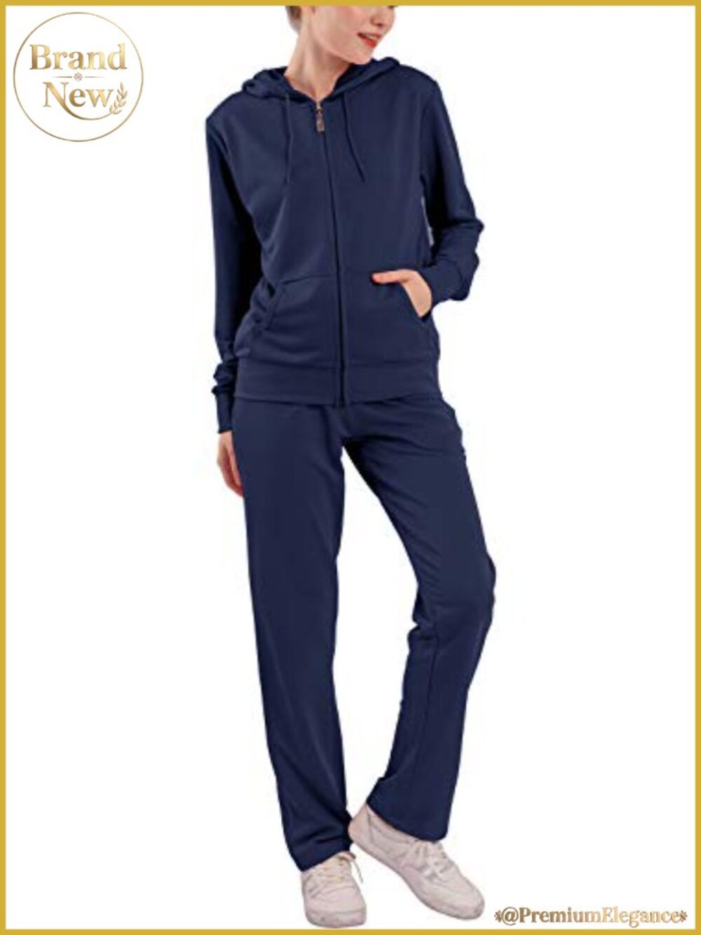 Women's 2 Piece Tracksuit Set Zip Hoodie Sweatpants Jogger Casual
